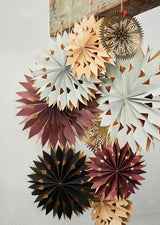 Frostig star ornament with LED light, natural