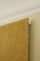 Bouclé Roman Blinds - Mustard - Blackout Lined