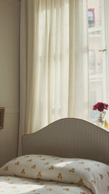 Linen curtain - pure white