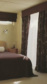 Sakura Jacquard curtain - Plum - Blackout lined