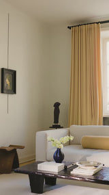 Velvet curtain - Oat yellow