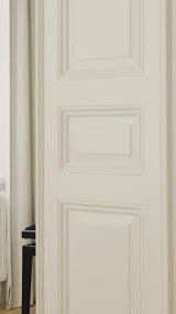 Linen curtain - Pure white - Blackout Lined