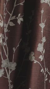 Sakura jacquard fabric sample – Plum