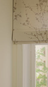 Sakura Jacquard Roman blind - Ivory