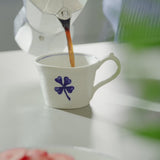 Anouk clover porcelain mug, set of 2