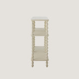 Salino large Off-White Side Table, Pine