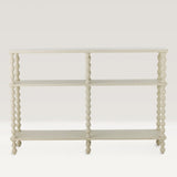Salino large Off-White Side Table, Pine