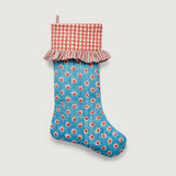 Att Pynta x Yonder Christmas stocking, blue and red star, pre-order