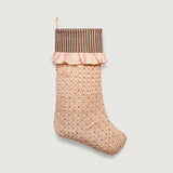 Att Pynta x Yonder Christmas stocking, pink and green check, pre-order