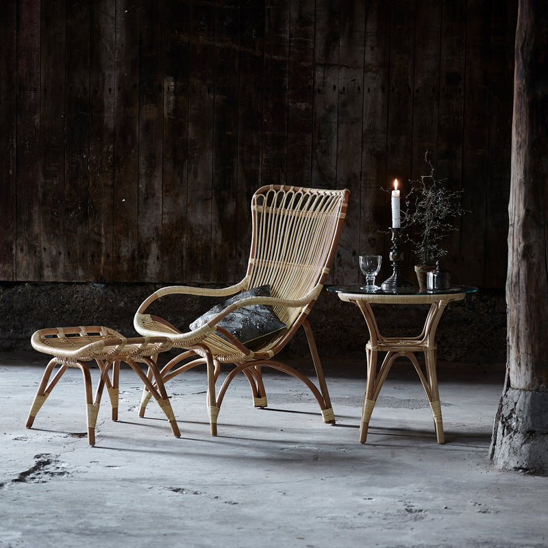 Tony rattan side table - 1 in stock