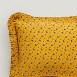 Leinikki floral print mustard cushion (last 1)