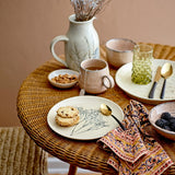 Bea handcrafted glazed stoneware serving plate