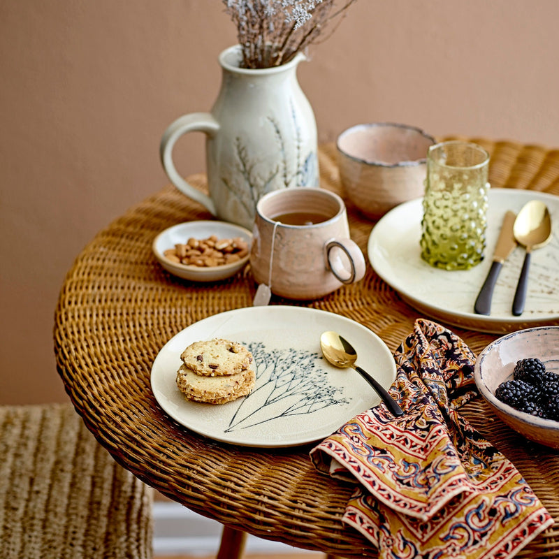 Bea handcrafted glazed stoneware serving plate