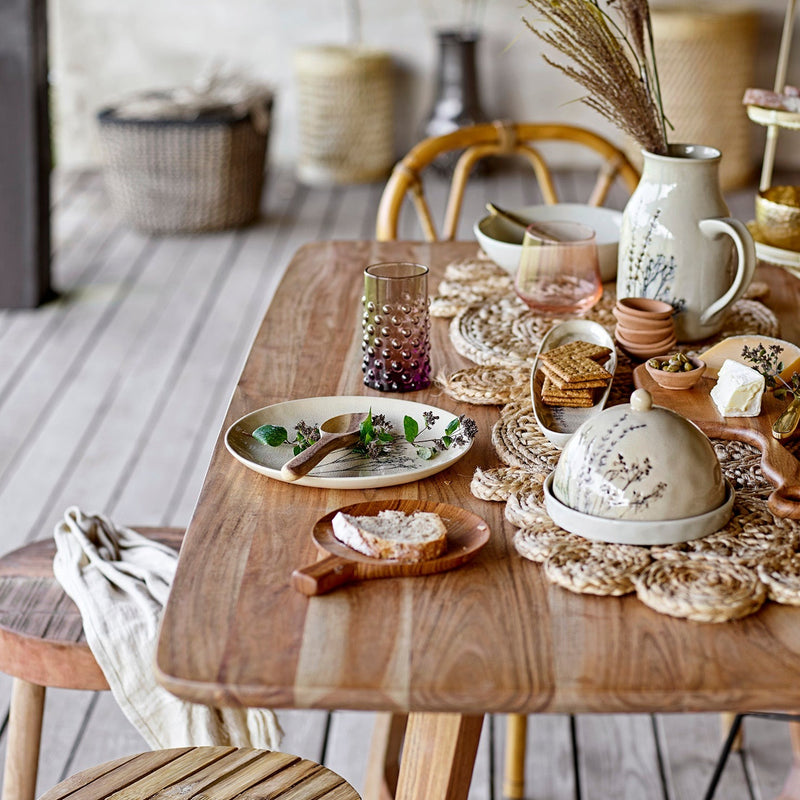 Bea handcrafted glazed stoneware serving plate