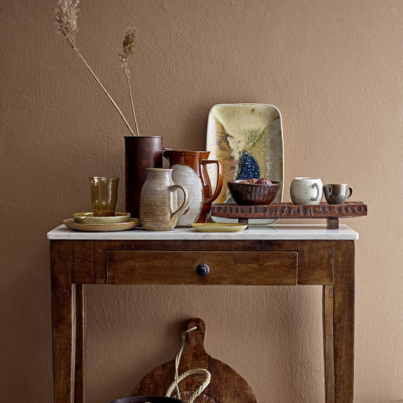 Willow handcrafted glazed stoneware jug