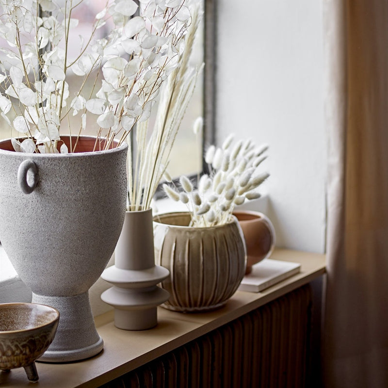 Isold natural glazed stoneware vase