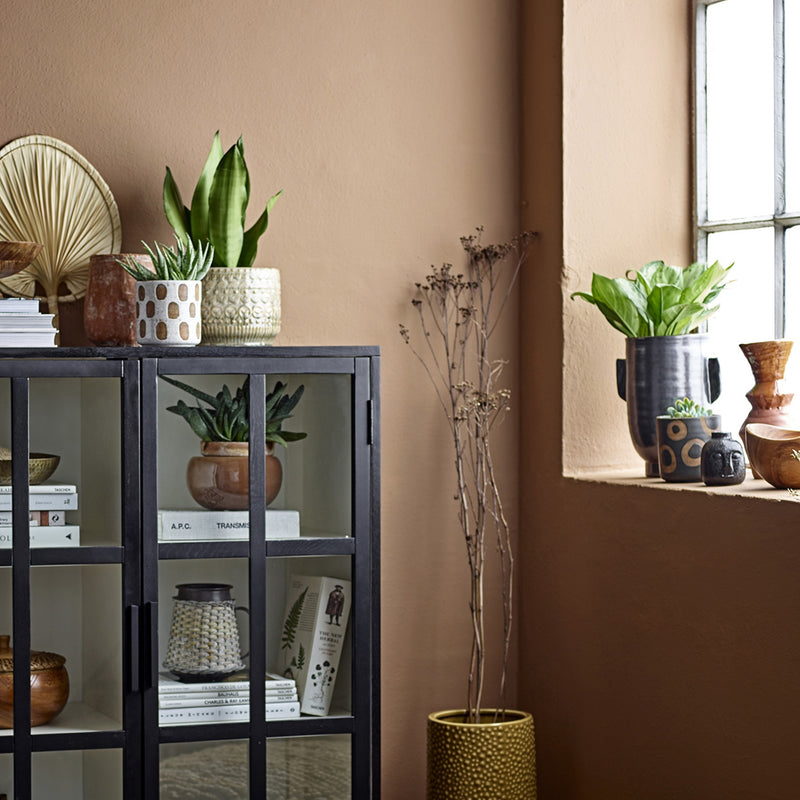 Avo Handcrafted white glaze terracotta plant pot
