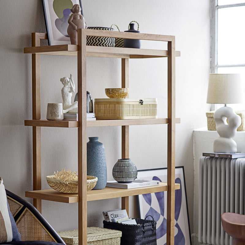 Cathy stoneware table lamp with linen shade