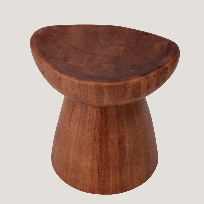 Luc rubberwood stool