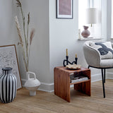 Hassel Acacia wood side table - express delivery