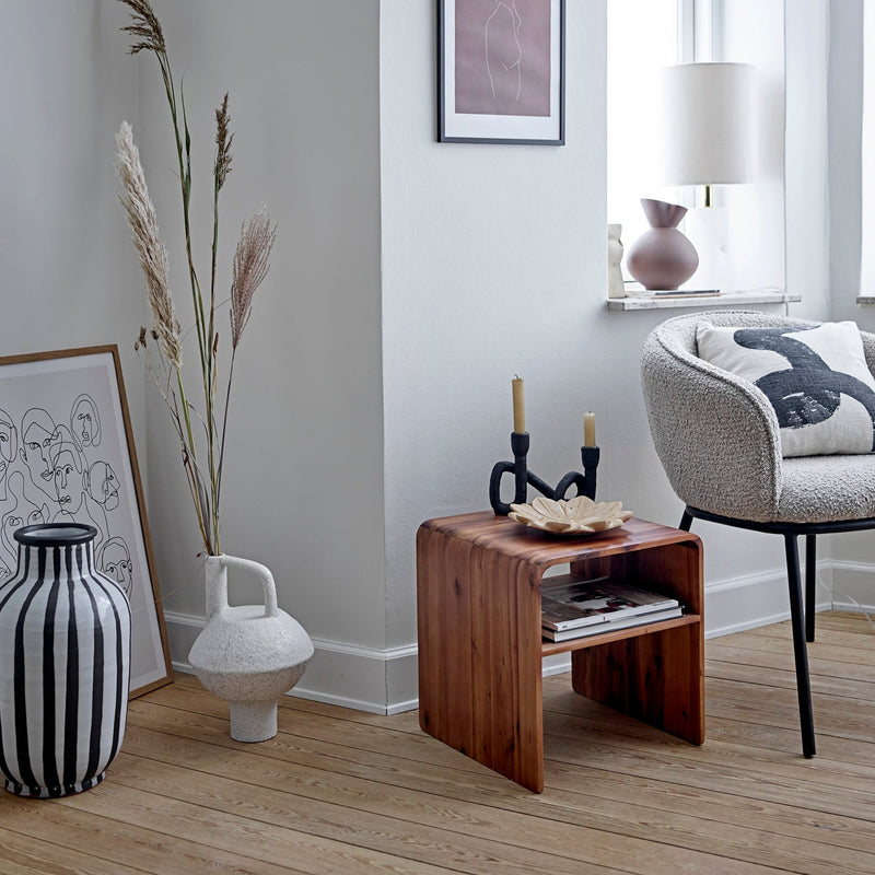 Hassel Acacia wood side table - express delivery