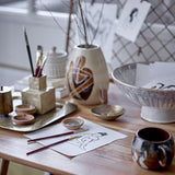Jona Hand painted glazed stoneware vase