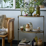 Link green glazed stoneware vase