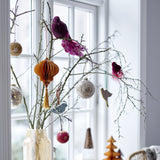 Milara ceramic bird ornament - set of two
