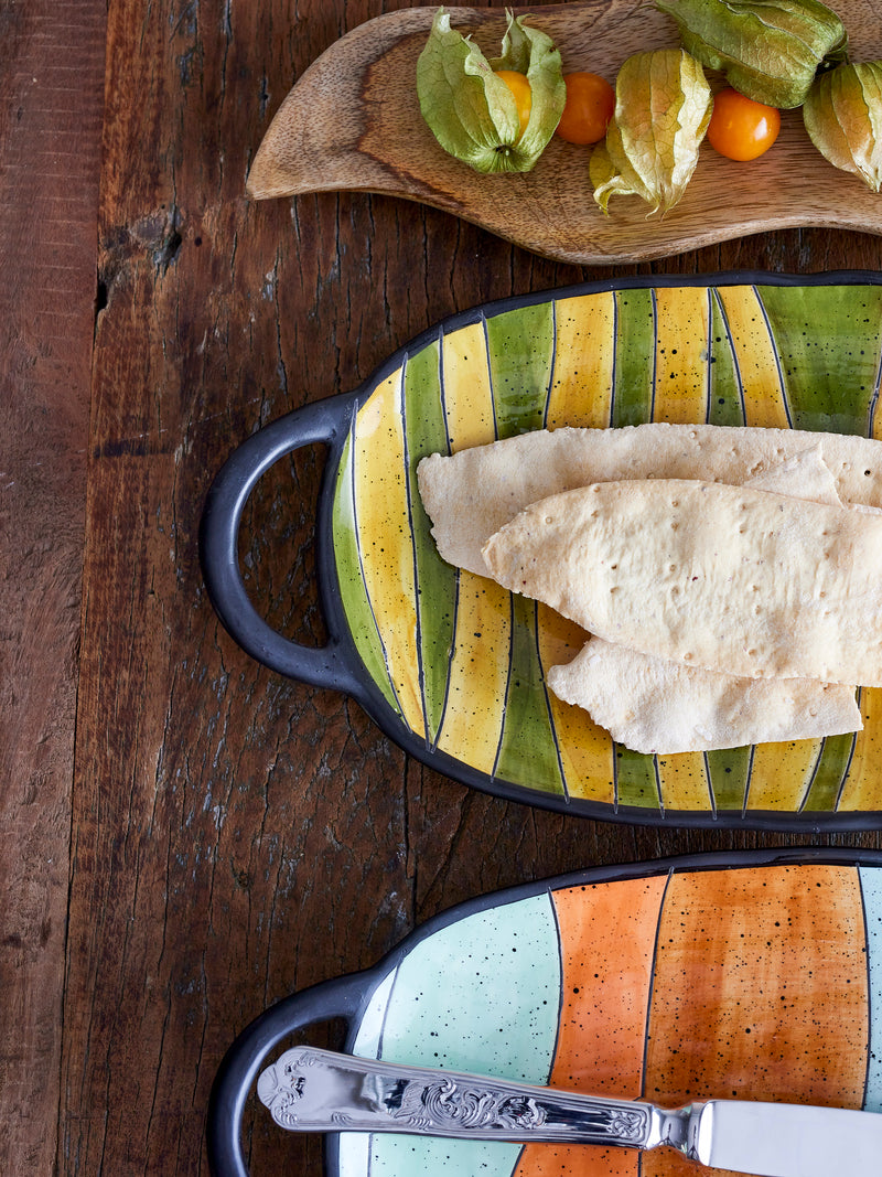 Lilie Handcrafted Glazed Stoneware Serving Plate