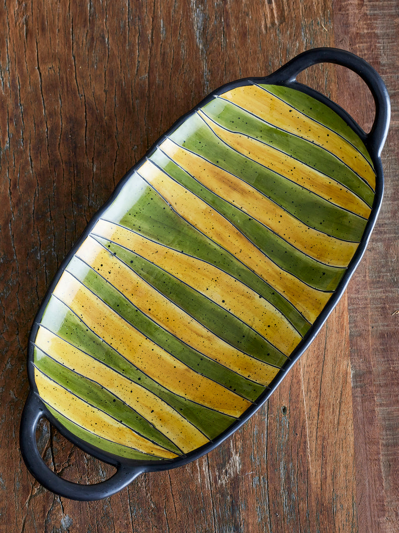 Lilie Handcrafted Glazed Stoneware Serving Plate