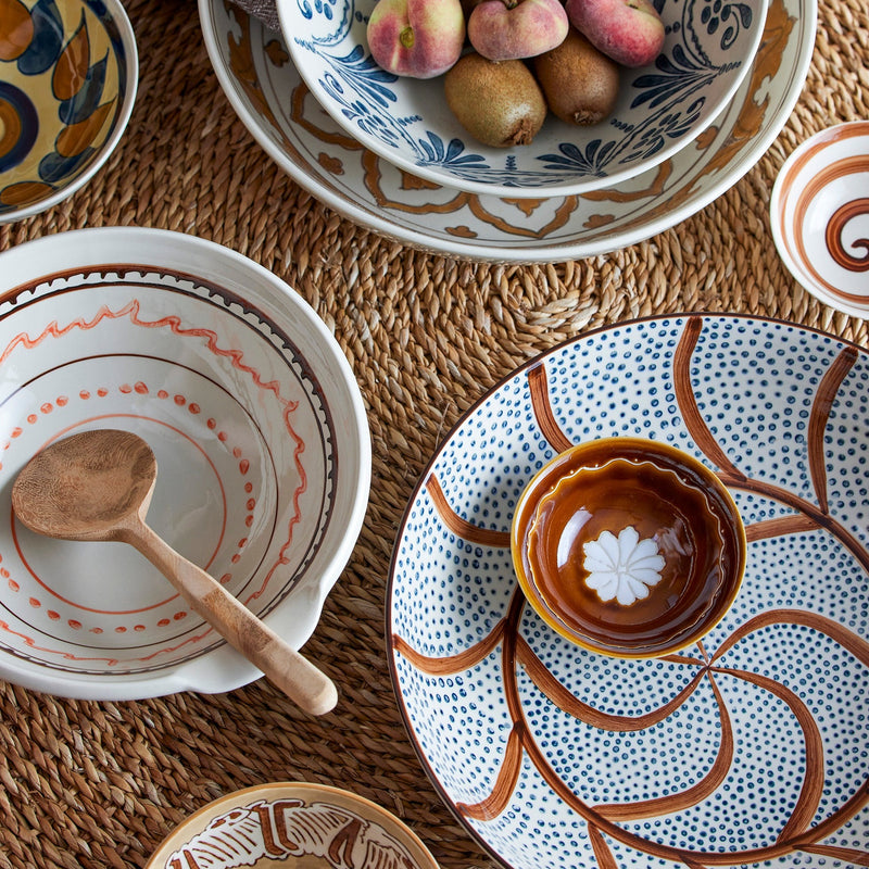 Heikki hand painted glazed stoneware bowl (2 left)