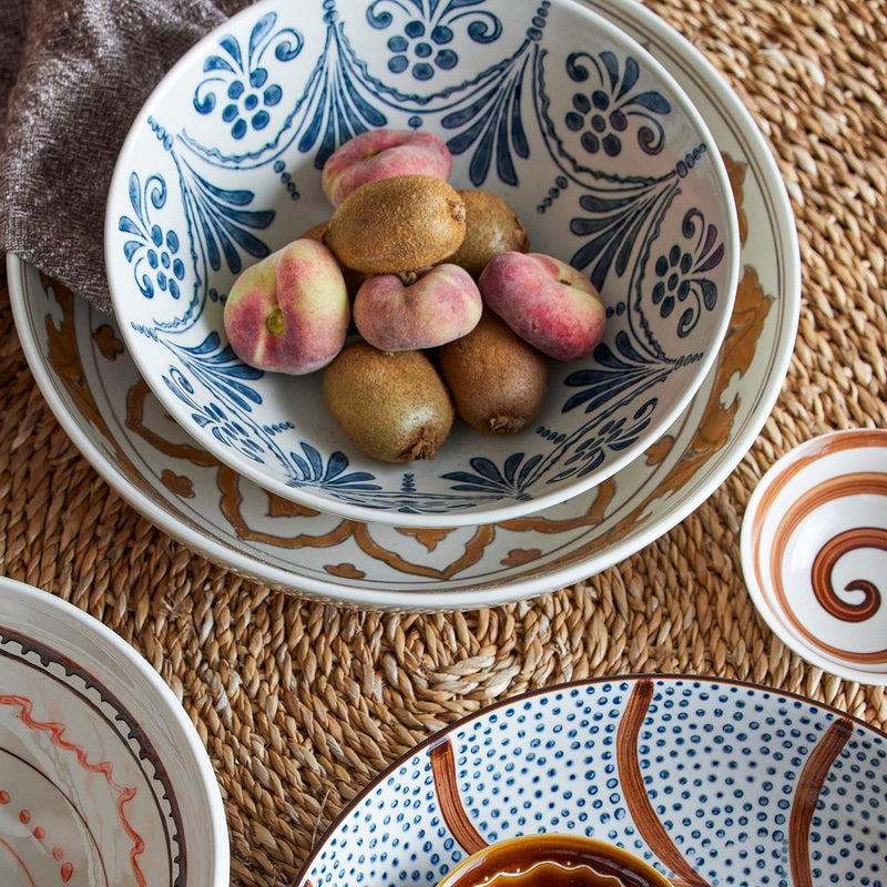 Heikki hand painted glazed stoneware bowl (2 left)