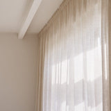 Sheer linen fabric - sand