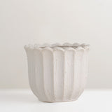 Chaca white stoneware plant pot (last 1)