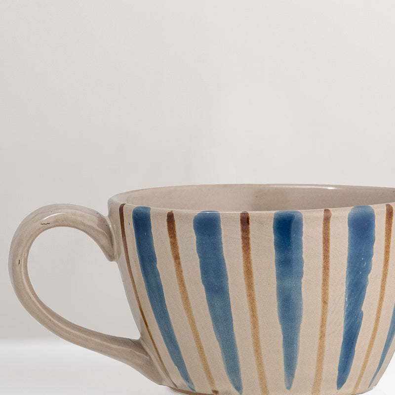 Derry hand painted glazed stoneware mug