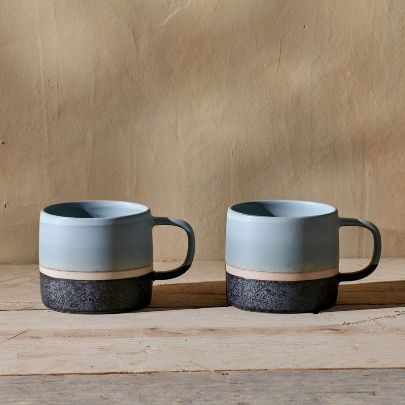 Enesta dusty blue dipped mug