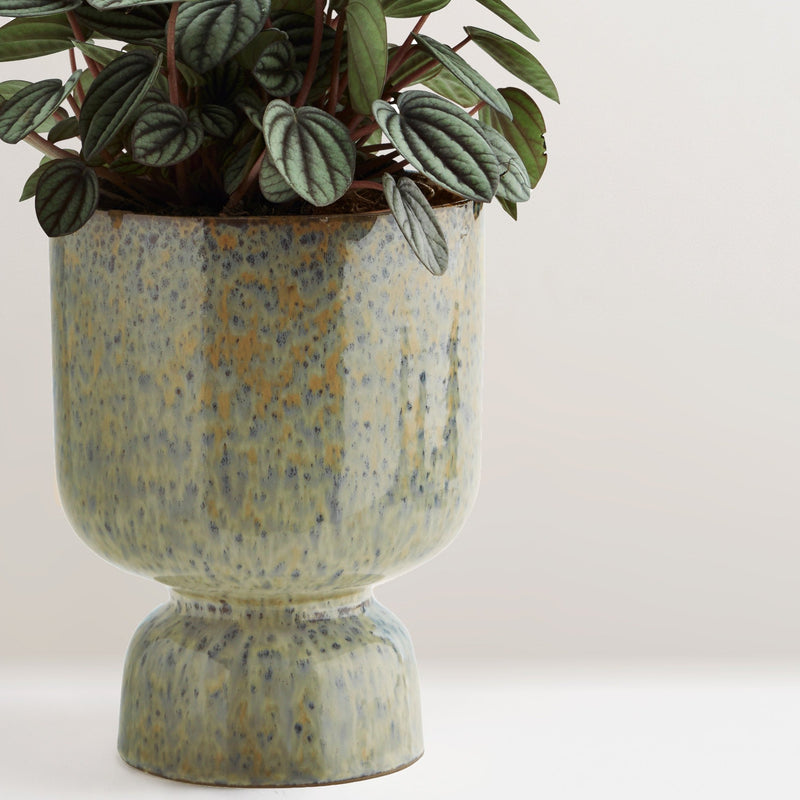 Frej handcrafted stoneware plant pot - Large