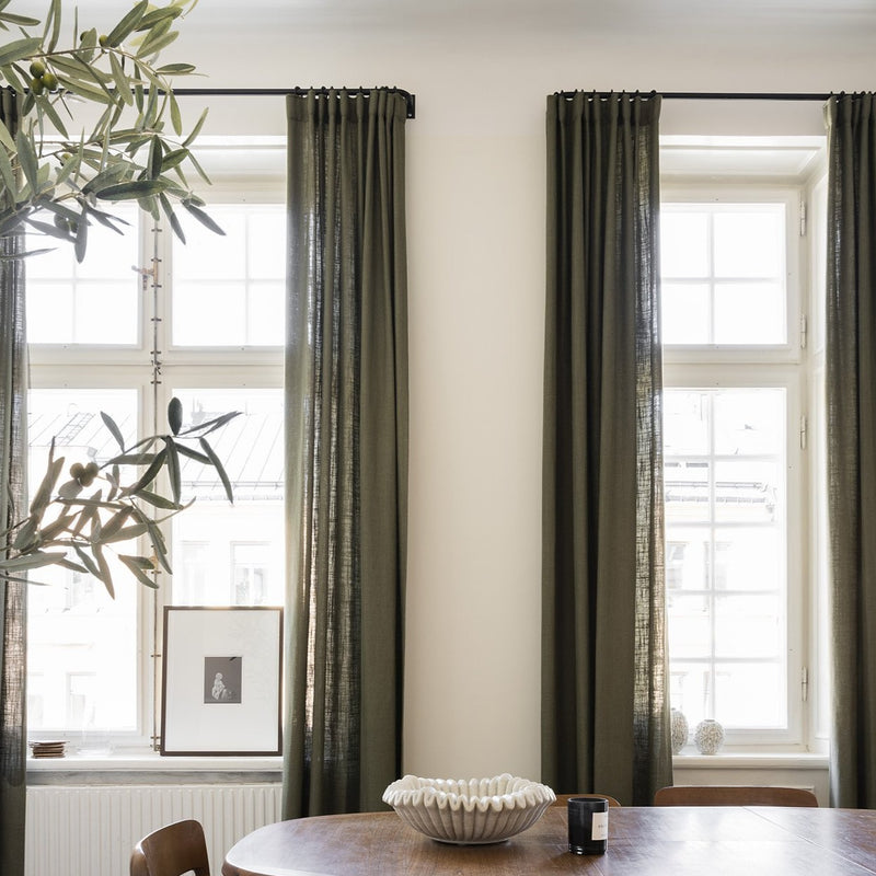 Linen curtain -Khaki