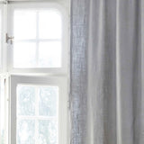 Linen curtain fabric sample – Grey