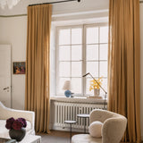 Linen curtain - mustard