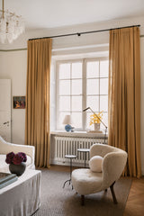 Linen curtain - mustard