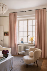 Linen curtain - pink