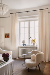 Linen curtain - off-white