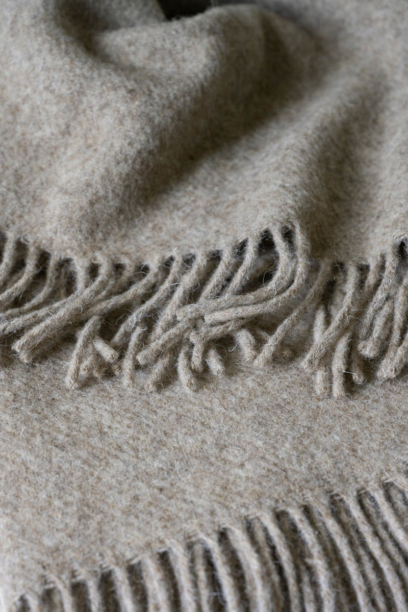 Merino wool throw