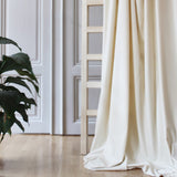 Velvet curtain fabric sample – Off-white