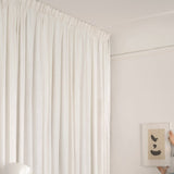 Linen curtain - pure white