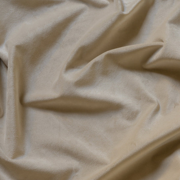 Velvet curtain fabric sample – Sand