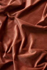 Velvet curtain - Terracotta