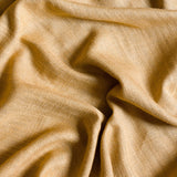 Linen curtain fabric sample – Mustard