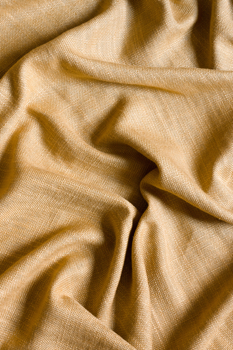 Linen curtain - mustard